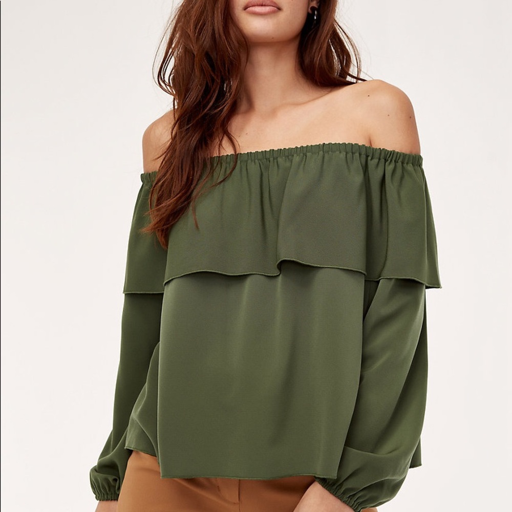 Aritizia Wilfred Morel Blouse in neutral color